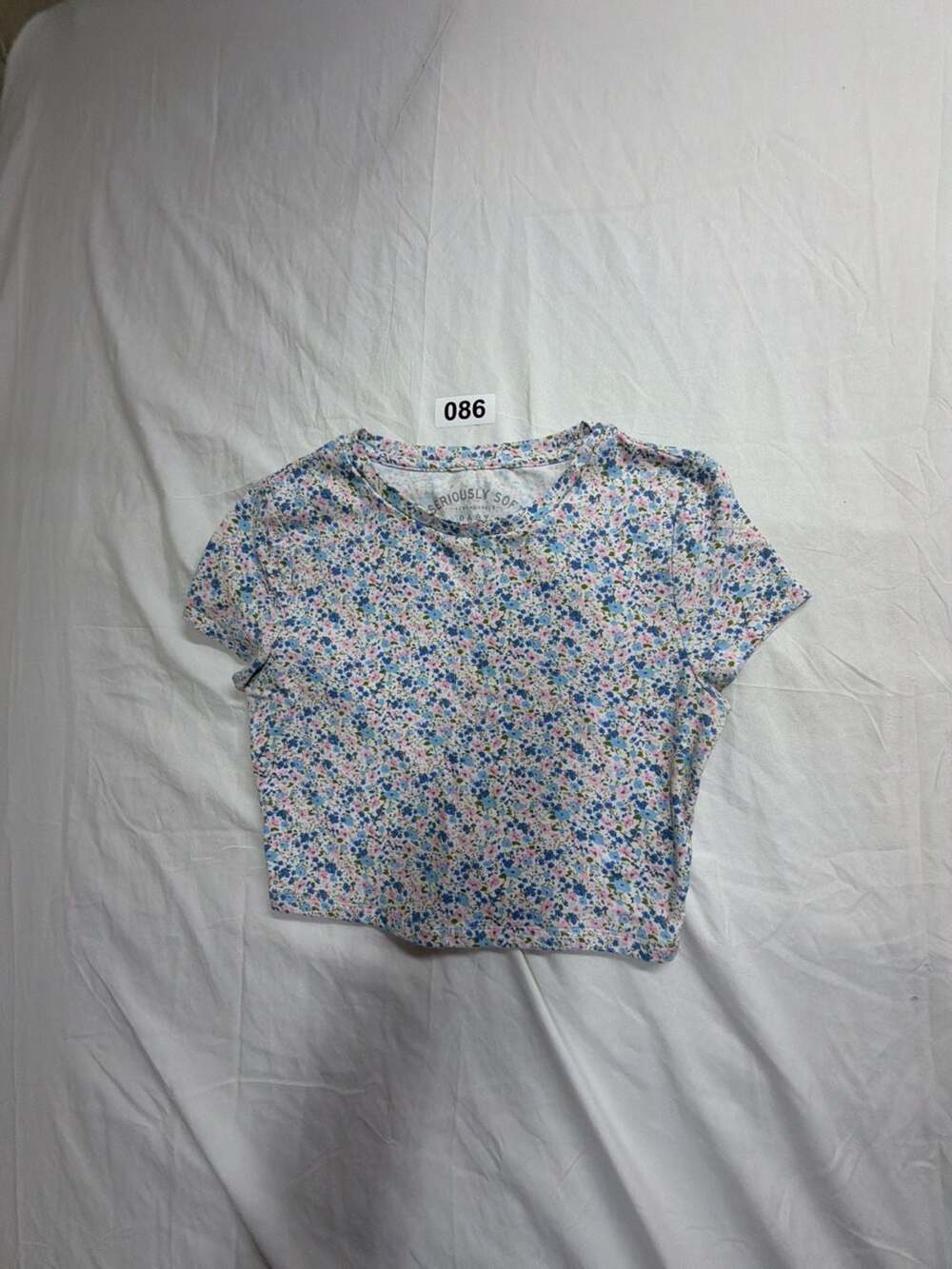 Aeropostale Seriously Soft Floral Print Baby Tee